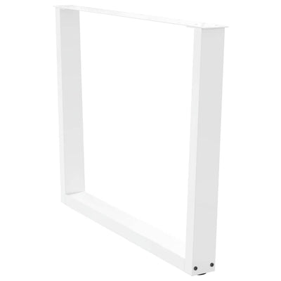 Ruokapöydän jalat V-muoto 2 kpl Valkoinen 100x(72-73,3) cm