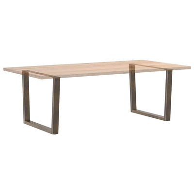 Ruokapöydän jalat V-muoto 2 kpl Luonnonteräs 100x(72-73,3) cm