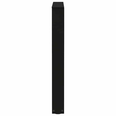 Ruokapöydän jalat V-muoto 3 kpl Musta 70x(72-73,3) cm Teräs