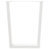 Valkoinen ruokapöydän jalat v-muotoinen Crusita 70x(72-73,3)cm (3 kpl)