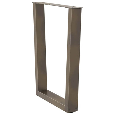 Ruokapöydän jalat V-muoto 3 kpl Luonnonteräs 70x(72-73,3) cm