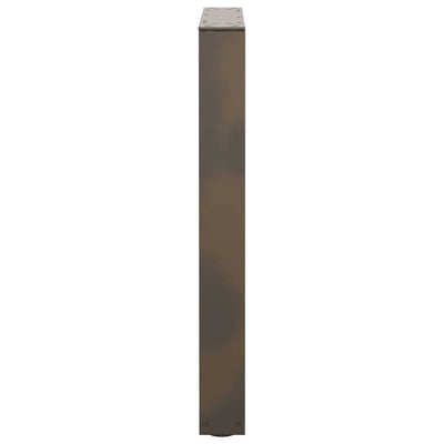 Ruokapöydän jalat V-muoto 3 kpl Luonnonteräs 70x(72-73,3) cm
