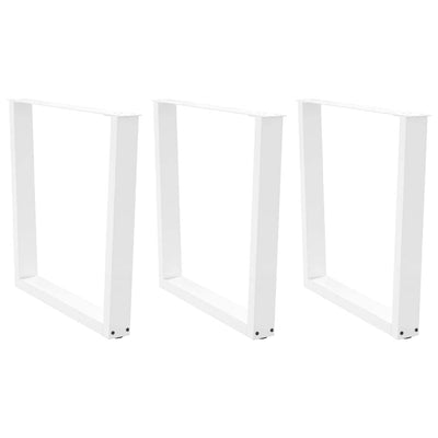 Valkoinen ruokapöydän jalat v-muotoinen Crusita 80x(72-73,3)cm (3 kpl)