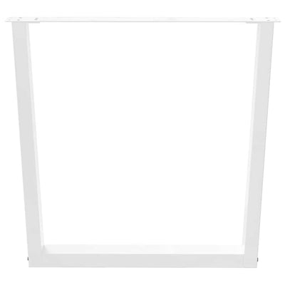 Valkoinen ruokapöydän jalat v-muotoinen Crusita 80x(72-73,3)cm (3 kpl)