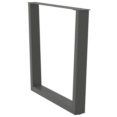 Ruokapöydän jalat V-muotoinen 3 kpl Antrasiitti 80x(72-73,3) cm