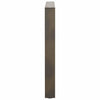 Ruokapöydän jalat V-muoto 3 kpl Luonnonteräs 80x(72-73,3) cm