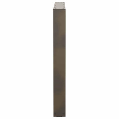 Ruokapöydän jalat V-muoto 3 kpl Luonnonteräs 80x(72-73,3) cm