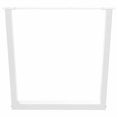 Valkoinen ruokapöydän jalat v-muotoinen Crusita 90x(72-73,3)cm (3 kpl)