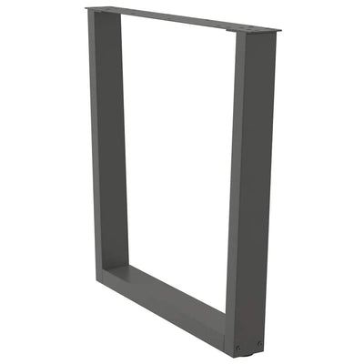 Antrasiitti ruokapöydän jalat v-muoto Crusita 90x(72-73,3)cm (3 kpl)