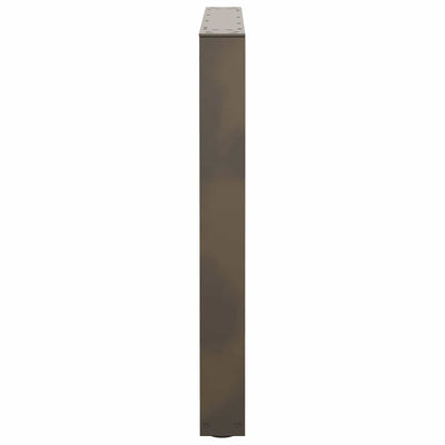 Ruokapöydän jalat V-muoto 3 kpl Luonnonteräs 90x(72-73,3) cm