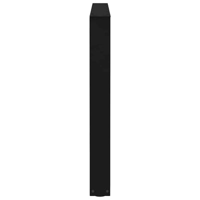 Ruokapöydän jalat V-muoto 3 kpl Musta 100x(72-73,3) cm Teräs