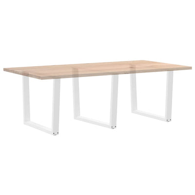Ruokapöydän jalat V-muoto 3 kpl Valkoinen 100x(72-73,3) cm