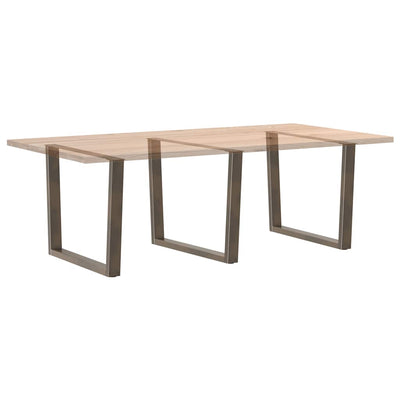 Ruokapöydän jalat V-muoto 3 kpl Luonnonteräs 100x(72-73,3) cm