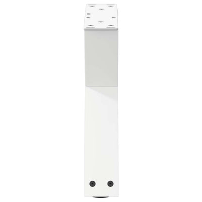 Sohvapöydän jalat 2 kpl Valkoinen 30x(30-31,3) cm Teräs