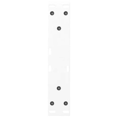 Sohvapöydän jalat 2 kpl Valkoinen 30x(30-31,3) cm Teräs