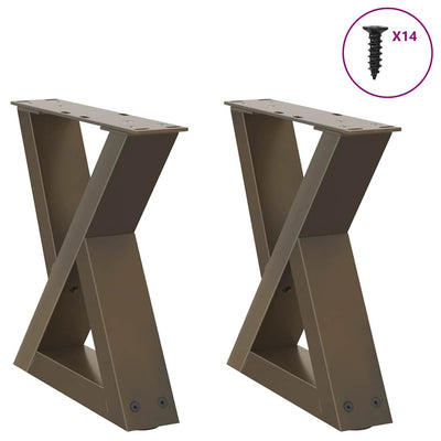 Sohvapöydän jalat 2 kpl Natural Steel 30x(30-31,3) cm Teräs