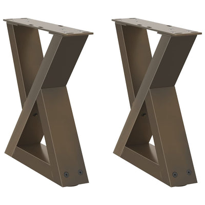 Sohvapöydän jalat 2 kpl Natural Steel 30x(30-31,3) cm Teräs