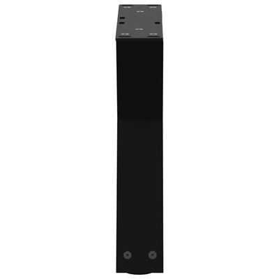Sohvapöydän jalat 2 kpl Musta 40x(30-31,3) cm Teräs