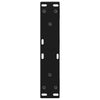 Sohvapöydän jalat 2 kpl Musta 40x(30-31,3) cm Teräs