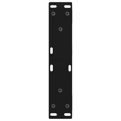 Sohvapöydän jalat 2 kpl Musta 40x(30-31,3) cm Teräs