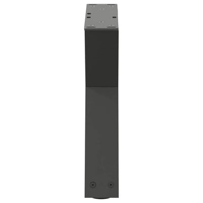 Sohvapöydän jalat 2 kpl Antrasiitti 40x(30-31,3) cm Teräs