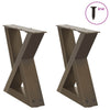 Sohvapöydän jalat 2 kpl Natural Steel 40x(30-31,3) cm Teräs