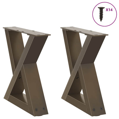 Sohvapöydän jalat 2 kpl Natural Steel 40x(30-31,3) cm Teräs