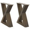 Sohvapöydän jalat 2 kpl Natural Steel 40x(30-31,3) cm Teräs