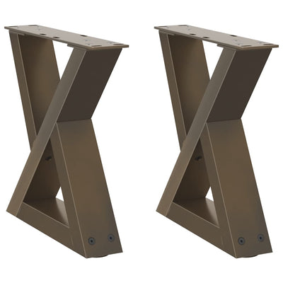 Sohvapöydän jalat 2 kpl Natural Steel 40x(30-31,3) cm Teräs