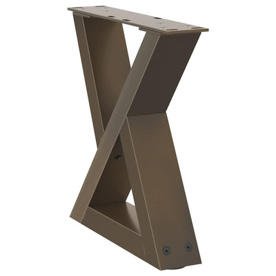 Sohvapöydän jalat 2 kpl Natural Steel 40x(30-31,3) cm Teräs