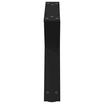 Sohvapöydän jalat 2 kpl Musta 50x(30-31,3) cm Teräs