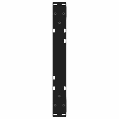 Sohvapöydän jalat 2 kpl Musta 50x(30-31,3) cm Teräs