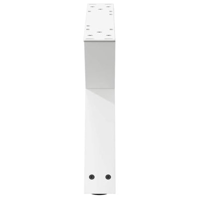 Sohvapöydän jalat 2 kpl Valkoinen 50x(30-31,3) cm Teräs