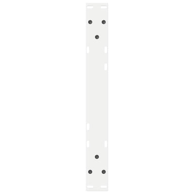 Sohvapöydän jalat 2 kpl Valkoinen 50x(30-31,3) cm Teräs