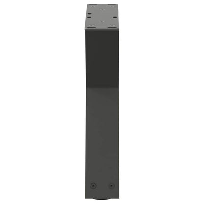 Sohvapöydän jalat 2 kpl Antrasiitti 50x(30-31,3) cm Teräs