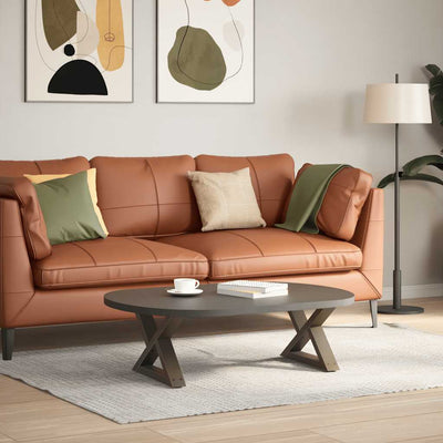 Sohvapöydän jalat 2 kpl Natural Steel 50x(30-31,3) cm Teräs