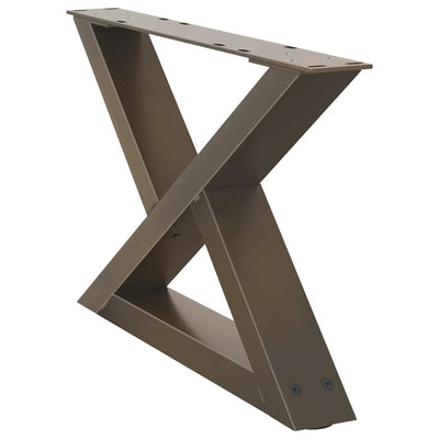 Sohvapöydän jalat 2 kpl Natural Steel 50x(30-31,3) cm Teräs