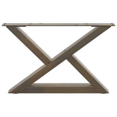Sohvapöydän jalat 2 kpl Natural Steel 50x(30-31,3) cm Teräs