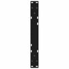 Sohvapöydän jalat 2 kpl Musta 60x(30-31,3) cm Teräs