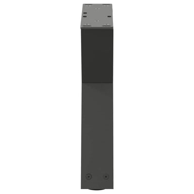 Sohvapöydän jalat 2 kpl Antrasiitti 60x(30-31,3) cm Teräs