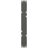 Sohvapöydän jalat 2 kpl Antrasiitti 60x(30-31,3) cm Teräs