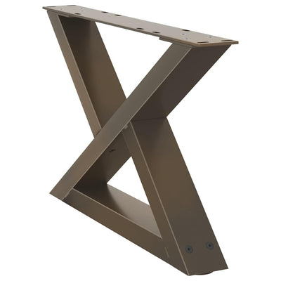 Sohvapöydän jalat 2 kpl Natural Steel 60x(30-31,3) cm Teräs