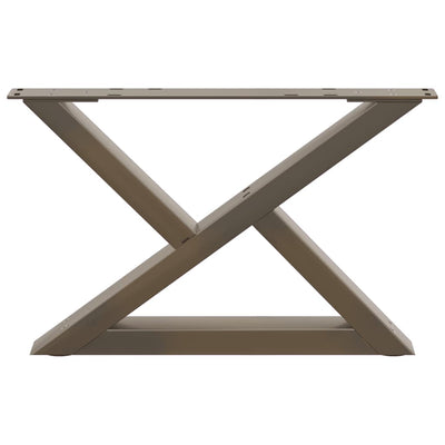 Sohvapöydän jalat 2 kpl Natural Steel 60x(30-31,3) cm Teräs