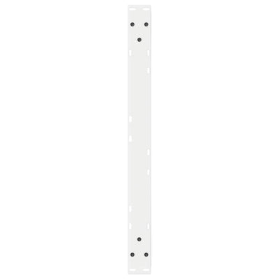 Sohvapöydän jalat 2 kpl Valkoinen 70x(30-31,3) cm Teräs