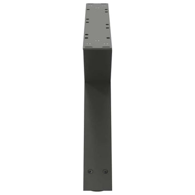 Sohvapöydän jalat 2 kpl Antrasiitti 70x(30-31,3) cm Teräs