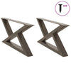 Sohvapöydän jalat 2 kpl Natural Steel 70x(30-31,3) cm Teräs