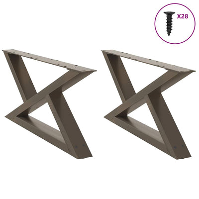 Sohvapöydän jalat 2 kpl Natural Steel 70x(30-31,3) cm Teräs