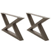 Sohvapöydän jalat 2 kpl Natural Steel 70x(30-31,3) cm Teräs