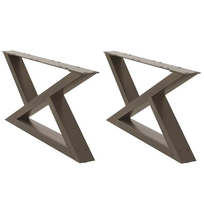 Sohvapöydän jalat 2 kpl Natural Steel 70x(30-31,3) cm Teräs