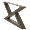 Sohvapöydän jalat 2 kpl Natural Steel 70x(30-31,3) cm Teräs